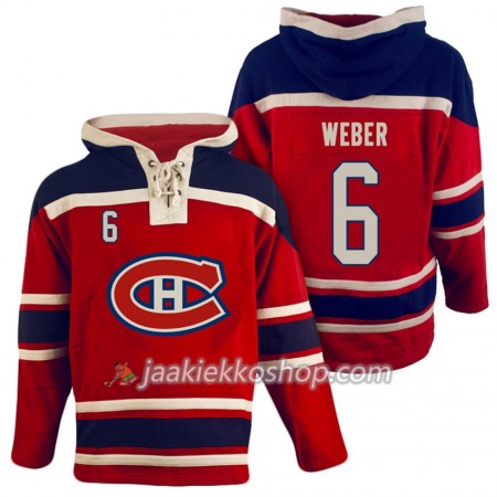 Miehille NHL Montreal Canadiens Shea Weber 6 Punainen Sawyer Hooded Sweatshirt